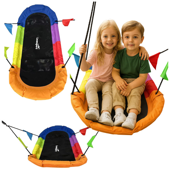 Garden Swing Stork's Nest Rectangular Colorful 167 x 75cm