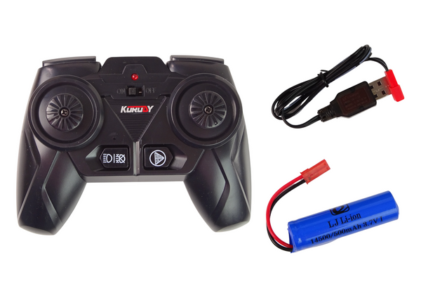 Remote controlled tractor R/C Black 2.4G Metal