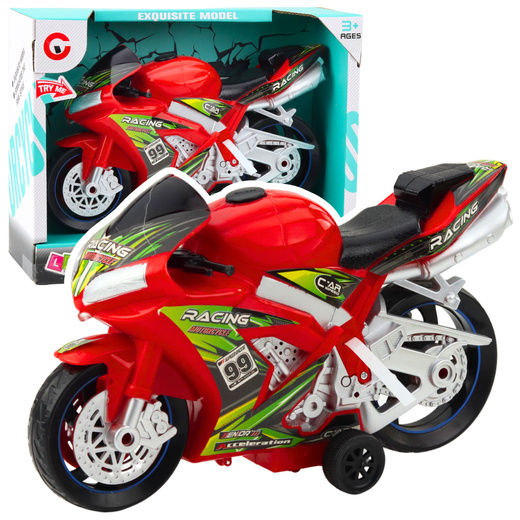 Racing Bike Racer Drive Lights Sounds Red