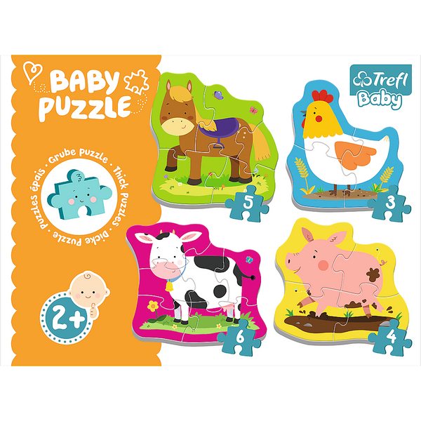 Puzzle - Baby Classic - Tiere auf dem Land - Trefl Baby 36070