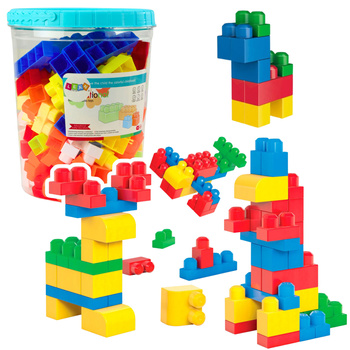 Blocks In Bucket Educational Large Construction Set Colorful 160 pcs.