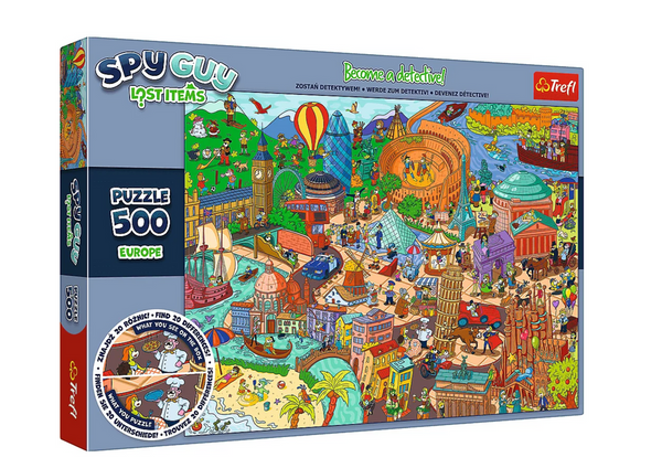 Puzzle - 500 - Spy Guy Lost Items - Europa - Rodzina Treflików - Trefl 37481