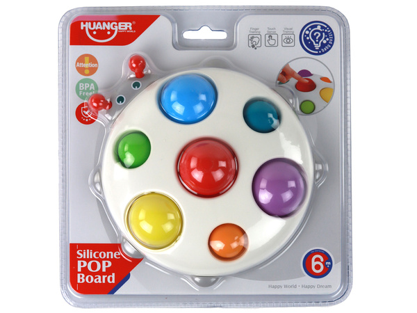 Silicone Board Colorful Ladybug Pop It Educational