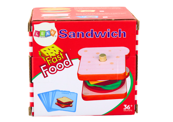 Sandwich Wooden 8 El Cards With Recipes 10 Pcs
