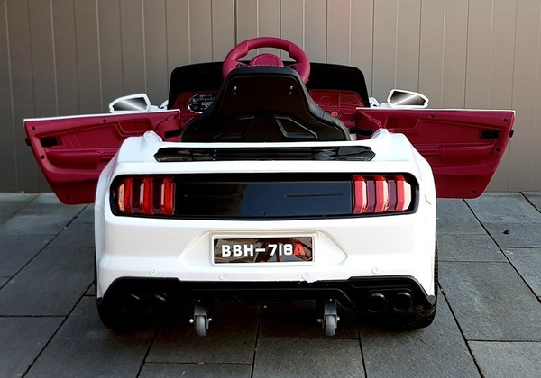 Kinderfahrzeug BBH-718A Weiß EVA-Reifen Ledersitz LED Frontscheinwerfer