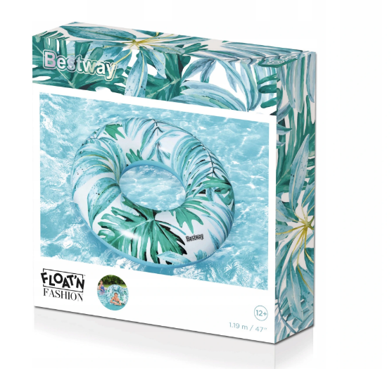 Swimming Ring With Blue Palms 119 m Bestway 36237