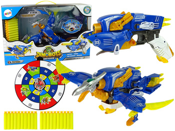 Dinobots 2 in 1 Dinosaurier Schrotflinte Blau Pterosaur Shield