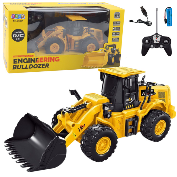 Excavator Bulldozer Remote Control RC 2.4G 6CH Yellow