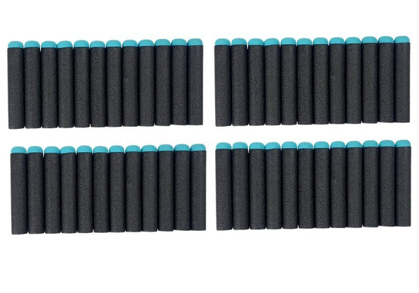 Pistol Foam Cartridge 48 rounds Rotating Magazine Blue and Orange