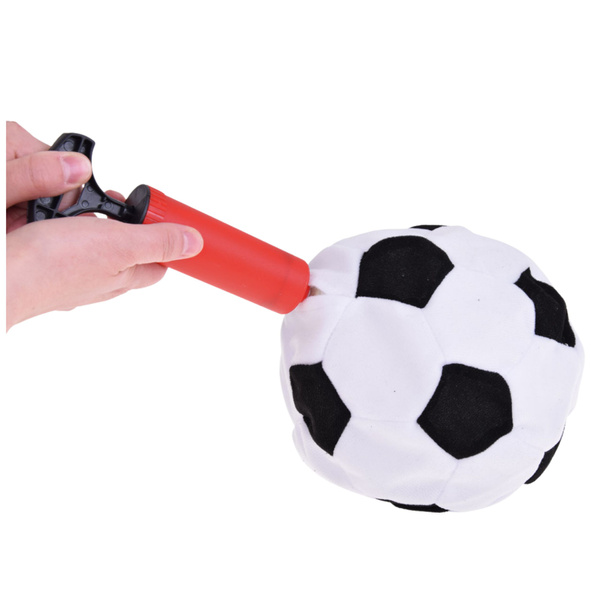 Leichter Fußball zum Werfen und Treten, leuchtendes Material, schwarz-weiß