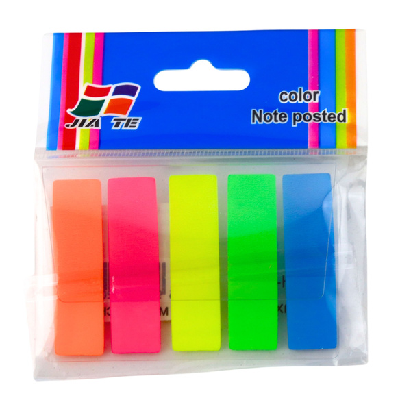 Rectangular Self-Adhesive Index Cards, Colorful, 45x12mm