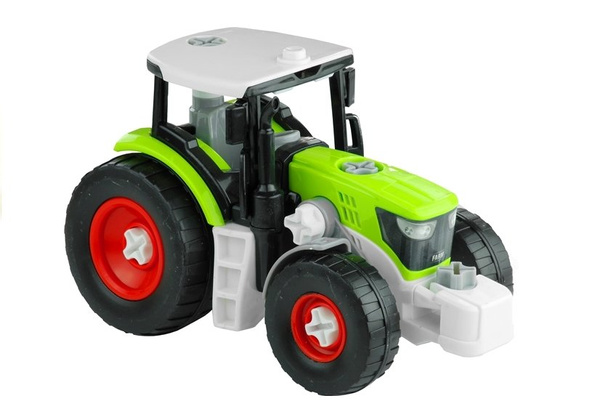 Assembly Tractor with Trailer for Wood Transport Screwdriver