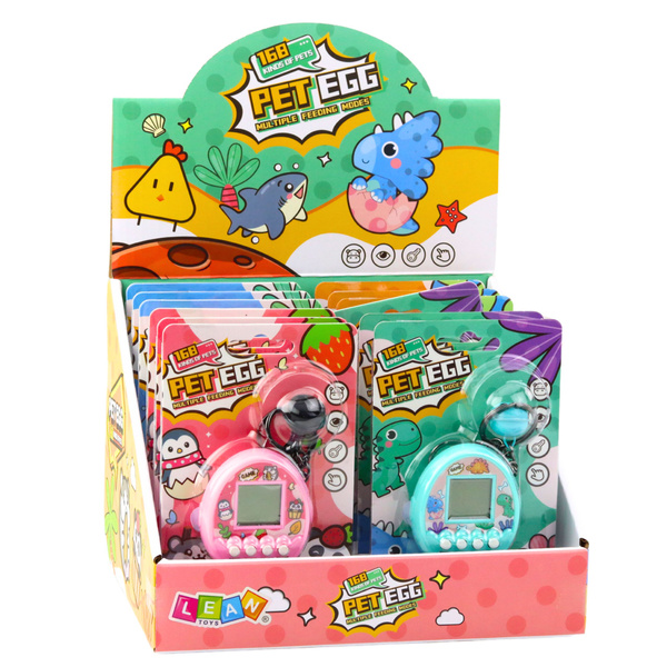 Tamagotchi Pet Egg Elektronisches Spiel 168 Tiere Schlüsselanhänger mit Glocke