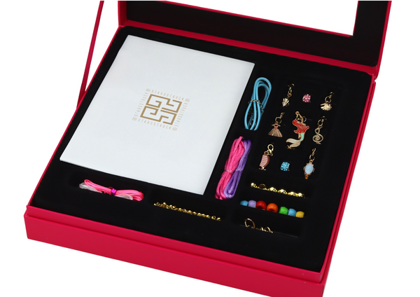 Jewelry Bracelet Making Kit Necklace Beads Pendants