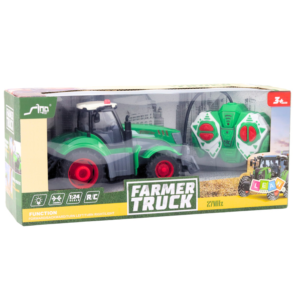 Remote Controlled RC Agricultural Tractor Green 1:24