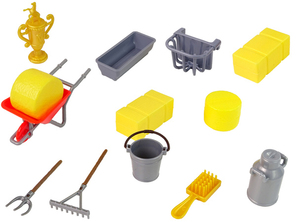 Set Bauernhof Stall Figuren Kämmen Pferd Zubehör