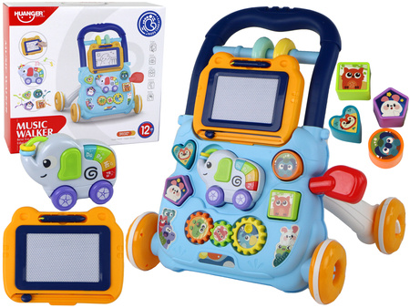 Blue Interactive Push Walker Walker With Educational Board