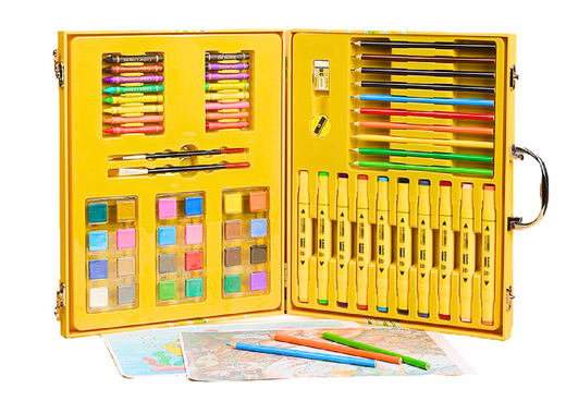 Art Set in a Suitcase Yellow Duck 84 El