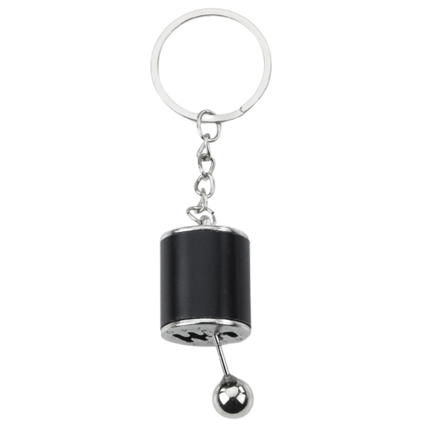 Metall Schlüsselanhänger Bewegliches Getriebe Schwarz