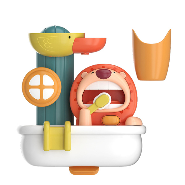 Badespielzeug Schaummaschine Löwe Ente