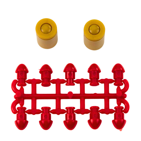 Mini Pistol Weapon for Bullets and Shells Black and Brown 13.5 cm