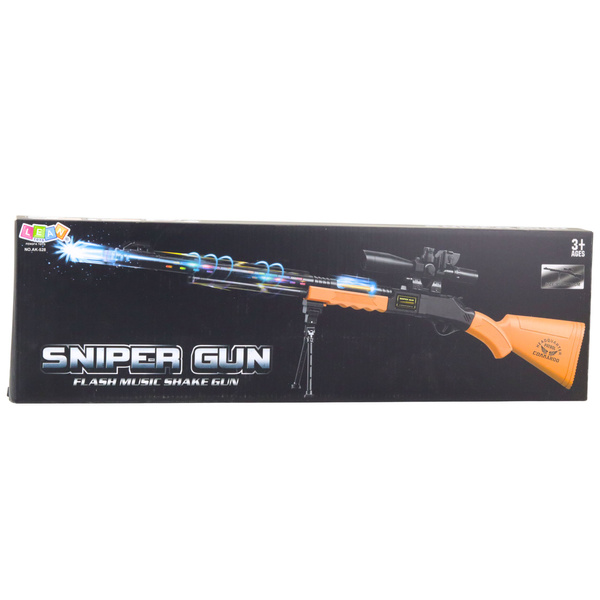 Spielzeug-Scharfschützengewehr AK-528 Visier Stativ Lichter Geräusche