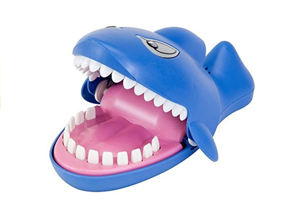 Shark Attack Reaction Family Game Push The Tooth
