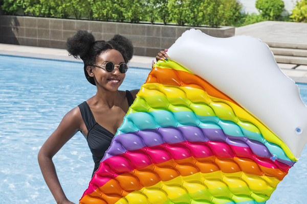 Inflatable Swimming Mattress Rainbow 216 x 80 cm Bestway 44107