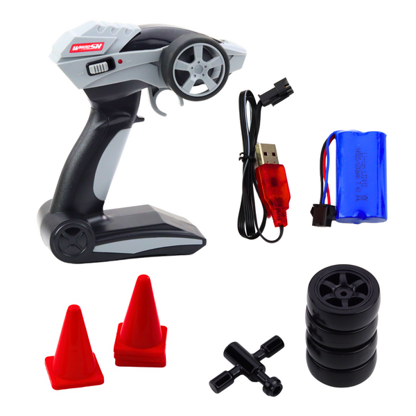 Drift Car Racing RC Red Black 30km/h 1:16