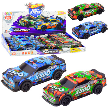 XS06 Race Car Drive Lights Sounds Orange Blue