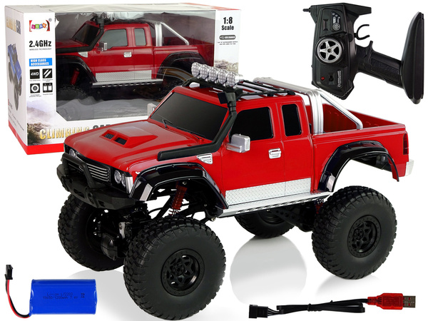 Geländewagen R/C 2.4G Bergsteigerauto 1:8 Rot 4x4