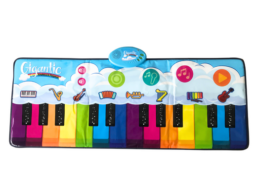 Educational Dance Mat Rainbow Piano Instruments 10 Melodies