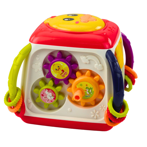 Interactive Educational Cube for Toddlers Colorful Duck