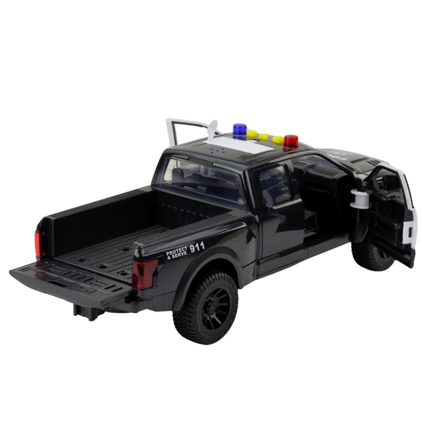 Police Off-Road Vehicle Lights Sounds Black 1:12