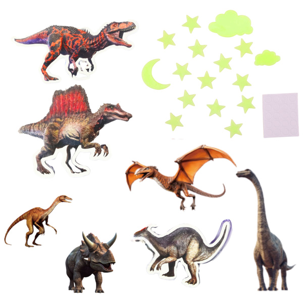 Fluorescent Dinosaurs Stars Luminous Wall Stickers