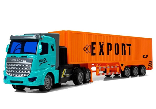 Remote Controlled 27 Mhz 1:48 Orange Delivery Truck