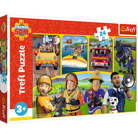 Puzzle - "24 Maxi" - Fireman Sam and Friends Trefl 14356