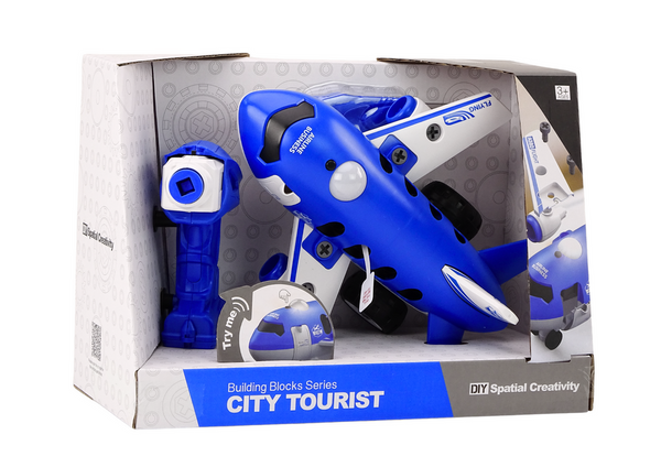 Airplane Turning Lights Sounds DIY Blue