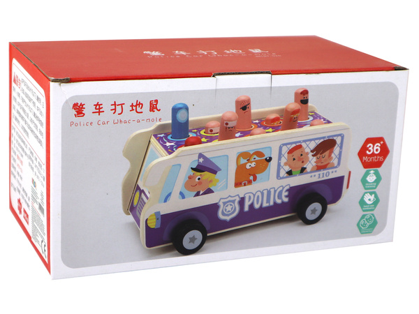 Wooden Arcade Game Dodgeball Police Bus