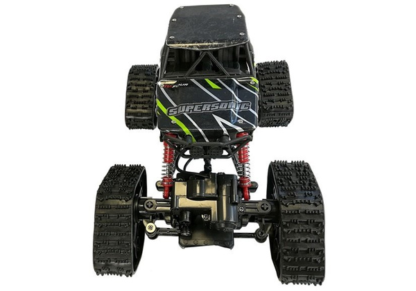 Offroad R/C Car 4x4 Black with Green Pattern