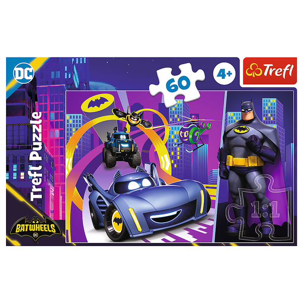 Puzzle - 60 - Batman und seine Fahrzeuge Trefl 17400