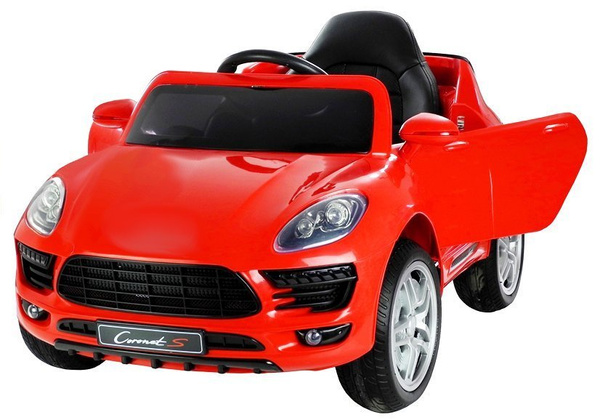 Elektroauto für Kinder Coronet S Rot 2.4G RC mit FM Radio USB MP3 Fahrzeug Auto