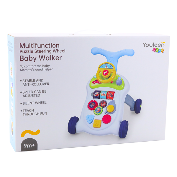 Interactive Walker Pusher Steering Wheel Lights Sounds