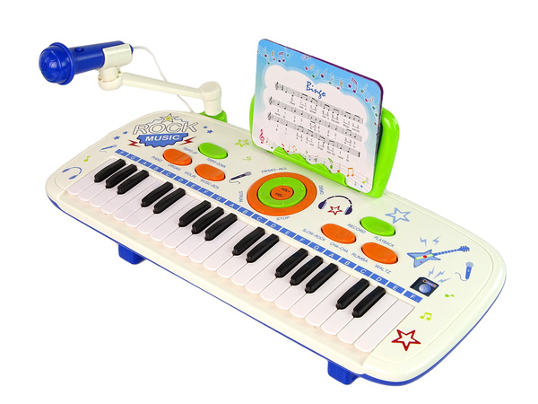 Electric Piano Keyboard for Kids Blue USB MP3 notes