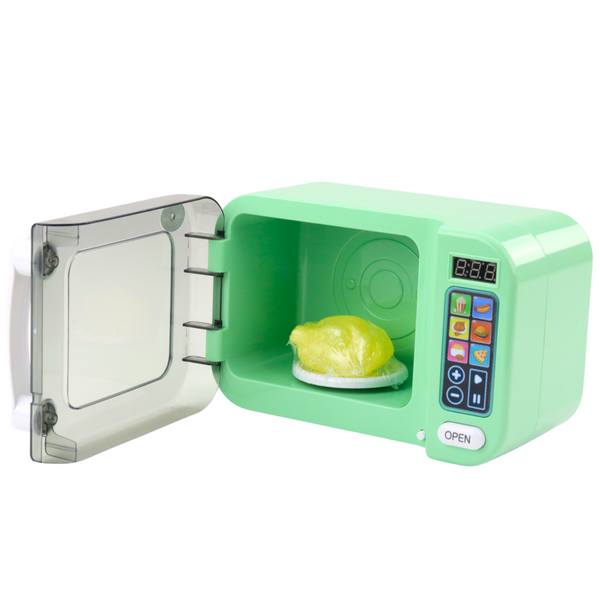 Microwave For Kids Rotating Chicken Lights Sounds Green