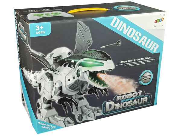 Interactive Dinosaur Robot Remote Controlled Music Steam Pilot Lights