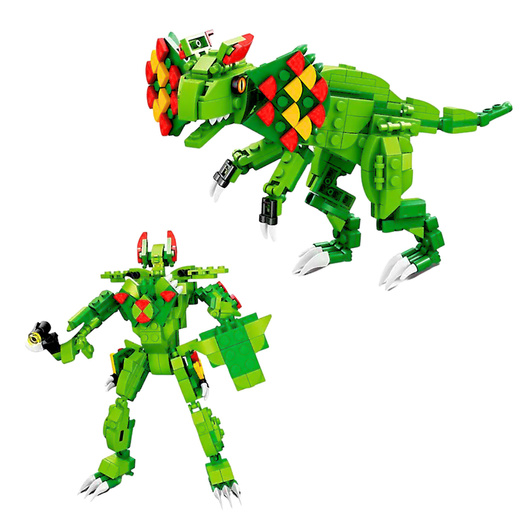 Dilophosaurus Dinosaurier Bausteine ​​Grün 269 Stk.