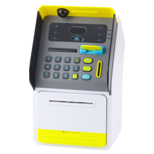 ATM Safe Piggy bank PIN code ATM card Yellow