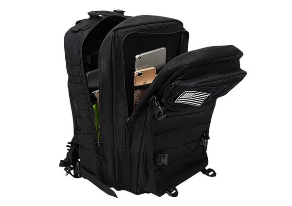 Militärischer taktischer Rucksack Schwarz 40-60L