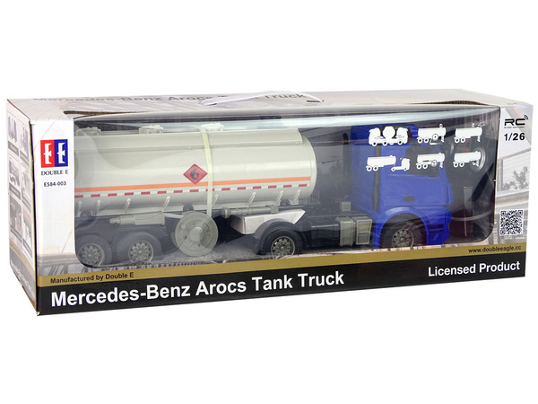 R/C Mercedes Arocs Blue tanker truck 1:26 Water